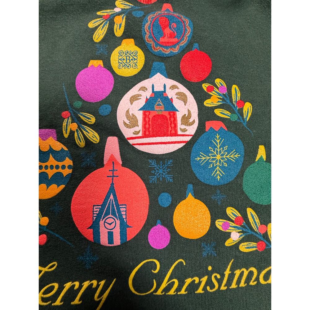 BILTMORE Christmas Hoodie Green Adult Size LARGE Tree Ornaments - Picture 4 of 9